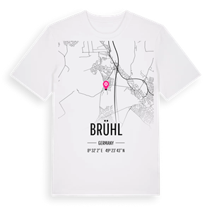 Brühl karta t-shirt – ekologisk bomull t-shirt från Pinshirt