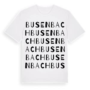 Busenbach ordlek t-shirt – ekologisk bomull t-shirt från Pinshirt