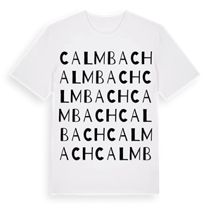 Calmbach ordlek t-shirt – ekologisk bomull t-shirt från Pinshirt