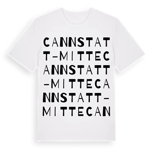 Cannstatt-Mitte ordlek t-shirt – ekologisk bomull t-shirt från Pinshirt