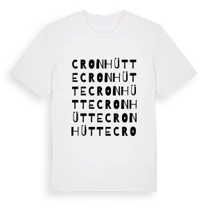 Cronhütte ordlek t-shirt – ekologisk bomull t-shirt från Pinshirt