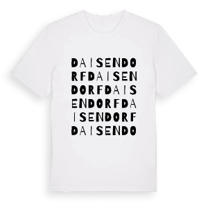Daisendorf ordlek t-shirt – ekologisk bomull t-shirt från Pinshirt