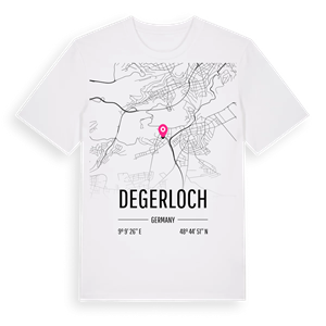 Degerloch karta t-shirt – ekologisk bomull t-shirt från Pinshirt