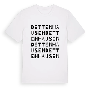Dettenhausen ordlek t-shirt – ekologisk bomull t-shirt från Pinshirt