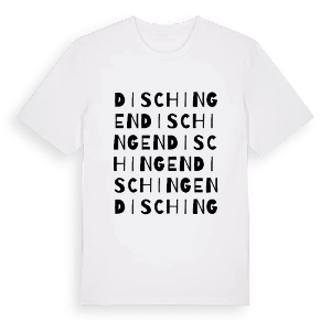 Dischingen ordlek t-shirt – ekologisk bomull t-shirt från Pinshirt