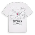 Ditzingen karta t-shirt