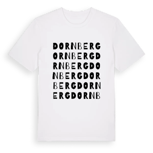 Dornberg ordlek t-shirt – ekologisk bomull t-shirt från Pinshirt