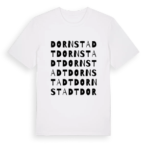Dornstadt ordlek t-shirt – ekologisk bomull t-shirt från Pinshirt