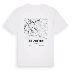 Drackenstein karta t-shirt – ekologisk bomull t-shirt från Pinshirt