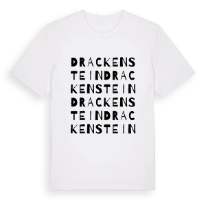 Drackenstein ordlek t-shirt – ekologisk bomull t-shirt från Pinshirt