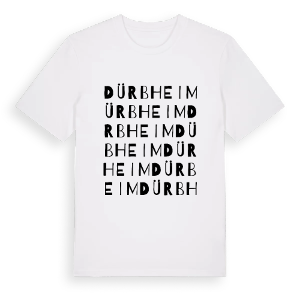 Dürbheim ordlek t-shirt – ekologisk bomull t-shirt från Pinshirt