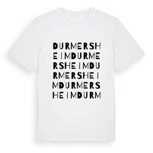 Durmersheim ordlek t-shirt – ekologisk bomull t-shirt från Pinshirt