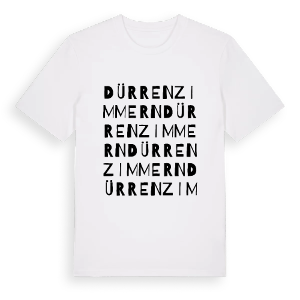 Dürrenzimmern ordlek t-shirt – ekologisk bomull t-shirt från Pinshirt