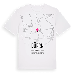 Dürrn karta t-shirt – ekologisk bomull t-shirt från Pinshirt