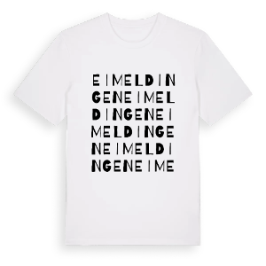 Eimeldingen ordlek t-shirt – ekologisk bomull t-shirt från Pinshirt