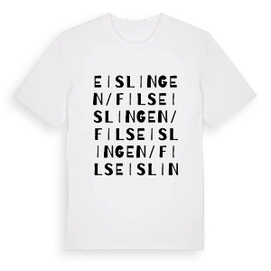 Eislingen/Fils ordlek t-shirt – ekologisk bomull t-shirt från Pinshirt