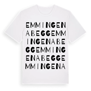 Emmingen ab Egg ordlek t-shirt – ekologisk bomull t-shirt från Pinshirt