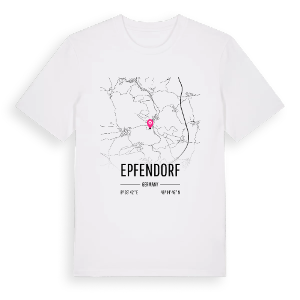 Epfendorf karta t-shirt – ekologisk bomull t-shirt från Pinshirt