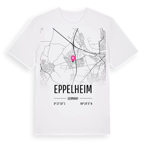 Eppelheim karta t-shirt – ekologisk bomull t-shirt från Pinshirt