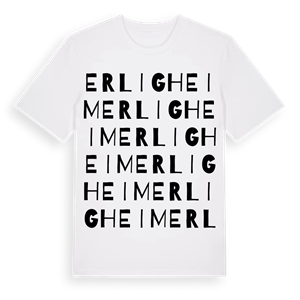 Erligheim ordlek t-shirt – ekologisk bomull t-shirt från Pinshirt