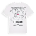 Ettlingen karta t-shirt