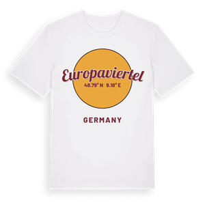 Europaviertel cirkel t-shirt – ekologisk bomull t-shirt från Pinshirt
