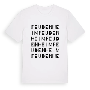 Feudenheim ordlek t-shirt – ekologisk bomull t-shirt från Pinshirt