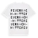 Feuerbach-Mitte ordlek t-shirt