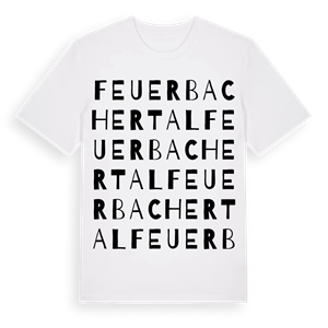 Feuerbacher Tal ordlek t-shirt – ekologisk bomull t-shirt från Pinshirt