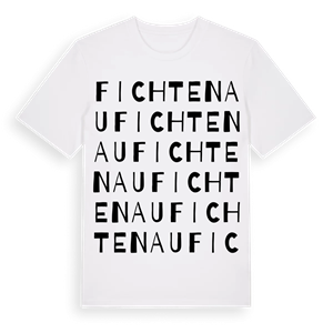 Fichtenau ordlek t-shirt – ekologisk bomull t-shirt från Pinshirt