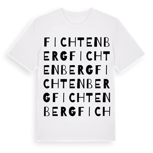 Fichtenberg ordlek t-shirt – ekologisk bomull t-shirt från Pinshirt