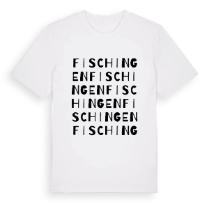 Fischingen ordlek t-shirt – ekologisk bomull t-shirt från Pinshirt