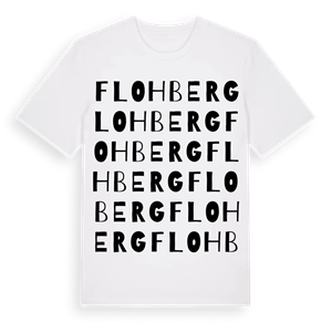 Flohberg ordlek t-shirt – ekologisk bomull t-shirt från Pinshirt