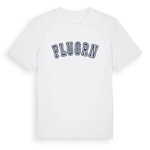 Fluorn college t-shirt – ekologisk bomull t-shirt från Pinshirt