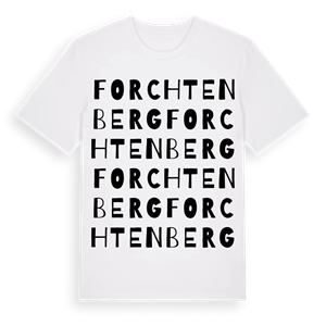 Forchtenberg ordlek t-shirt – ekologisk bomull t-shirt från Pinshirt