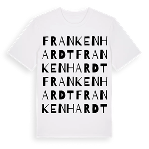 Frankenhardt ordlek t-shirt – ekologisk bomull t-shirt från Pinshirt