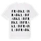 Franklin ordlek t-shirt