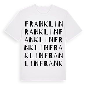 Franklin ordlek t-shirt – ekologisk bomull t-shirt från Pinshirt