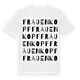 Frauenkopf ordlek t-shirt