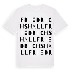 Friedrichshall ordlek t-shirt – ekologisk bomull t-shirt från Pinshirt