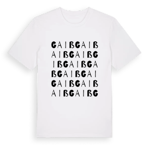 Gaiß ordlek t-shirt – ekologisk bomull t-shirt från Pinshirt