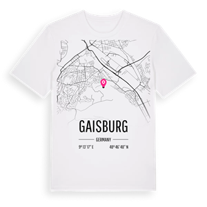 Gaisburg karta t-shirt – ekologisk bomull t-shirt från Pinshirt
