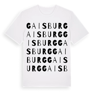 Gaisburg ordlek t-shirt – ekologisk bomull t-shirt från Pinshirt