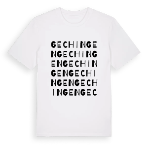 Gechingen ordlek t-shirt – ekologisk bomull t-shirt från Pinshirt