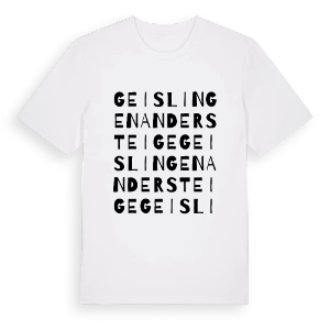 Geislingen an der Steige ordlek t-shirt – ekologisk bomull t-shirt från PinShirt
