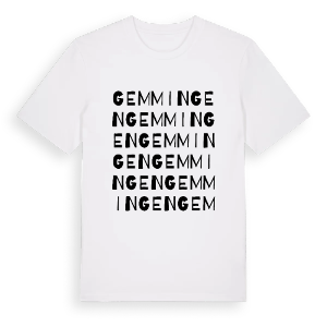 Gemmingen ordlek t-shirt – ekologisk bomull t-shirt från Pinshirt