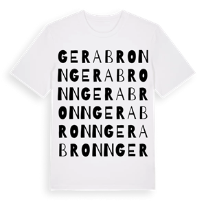 Gerabronn ordlek t-shirt – ekologisk bomull t-shirt från Pinshirt