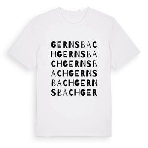 Gernsbach ordlek t-shirt – ekologisk bomull t-shirt från Pinshirt