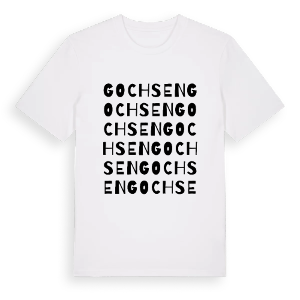 Gochsen ordlek t-shirt – ekologisk bomull t-shirt från Pinshirt