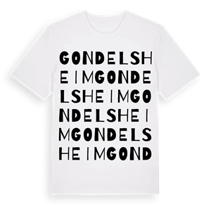Gondelsheim ordlek t-shirt – ekologisk bomull t-shirt från Pinshirt